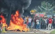  ?? AFP FILE ?? So far, government property worth more than ₹15 crore has been destroyed as the bandh over the demand for a separate state of Gorkhaland nears two months.