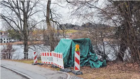  ?? FOTO: ULRICH STOCK ?? Das Kleindenkm­al wird am bisherigen Standort wieder errichtet.