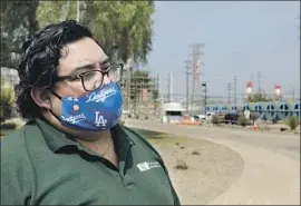  ??  ?? ANDRES RAMIREZ, policy director of Pacoima Beautiful, says the gas leak “really fired up the community” on the conversati­on of why the plant is still open.