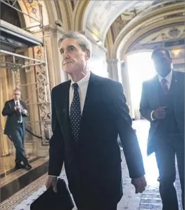  ?? J. Scott Applewhite Associated Press ?? SPECIAL COUNSEL Robert S. Mueller III in Washington. “I haven’t given it any thought,” President Trump said, when asked whether he might fire Mueller.