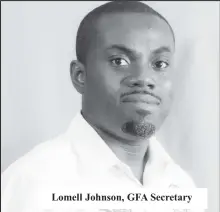  ?? ?? Lomell Johnson, GFA Secretary
