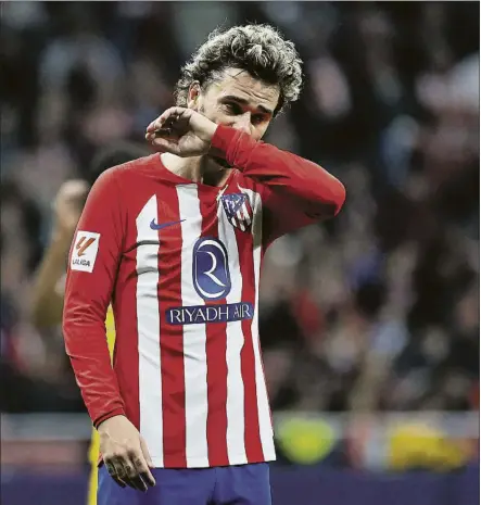  ?? FOTO: EFE ?? Antoine Griezmann acumula un enorme desgaste en el Atlético de Madrid y en la selección francesa en esta temporada
