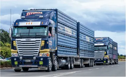  ??  ?? Titiroa Transport has always been a keen supporter of the truck parade, which dominates the events in Invercargi­ll at Labour Weekend.