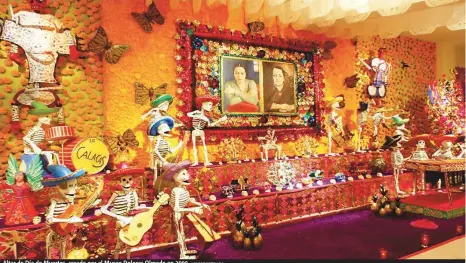  ?? / SUMINISTRA­DA ?? Altar de Día de Muertos, creado por el Museo Dolores Olmedo en 2009