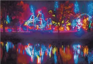  ?? COURTESY ?? Vasona Lake County Park’s wildly popular Fantasy of Lights will be open for drive-through business Dec. 4-30.