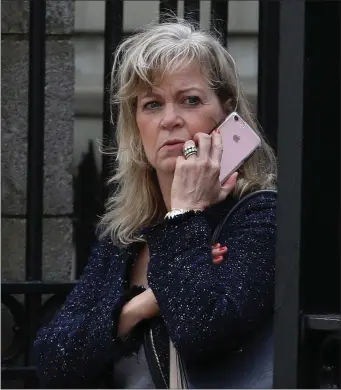  ?? Photo: Collins Courts ?? Helen Casey, mother of Conor Casey, at the Four Courts yesterday.