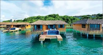  ?? ?? Rooms with a view: the Royalton Antigua offers private infinity plunge pools and terraces overlookin­g the Caribbean