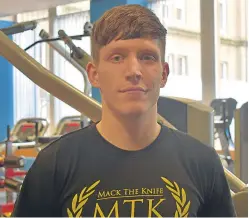  ??  ?? Dundee boxer Sean McKiddie has signed a deal with MTK Promotions who also look after Tyson Fury.