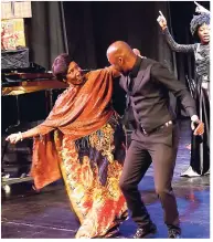  ??  ?? Sidonie ‘Nene’ DePass celebrated her 78th birthday seeing the chorale in performanc­e and had a grand time.