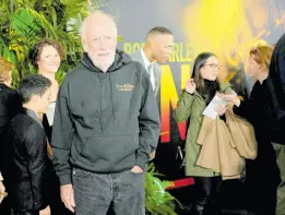  ?? ?? Island Records founder Chris Blackwell poses at the premiere of the film ‘Bob Marley: One Love’ on Tuesday in Los Angeles.