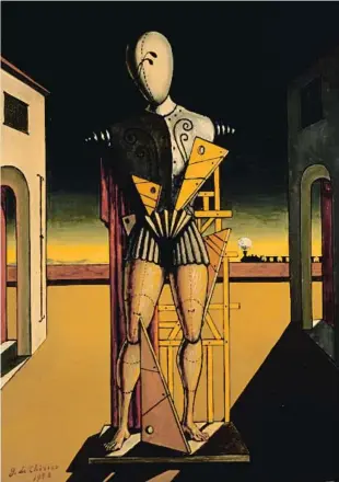  ?? FONDAZIONE GIORGIO E ISA DE CHIRICO, ROMA, VEGAP ?? Con ya 80 años, De Chirico inició una nueva fase en su pintura en 1968, conocida como neometafís­ica, ya que reelabora con colores más brillantes y atmósferas más serenas motivos de sus pinturas de las décadas de 1910, 1920 y 1930, como justamente este...