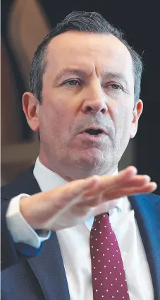  ??  ?? Western Australia’s Premier Mark McGowan closed his state’s border to all Queensland­ers last week.