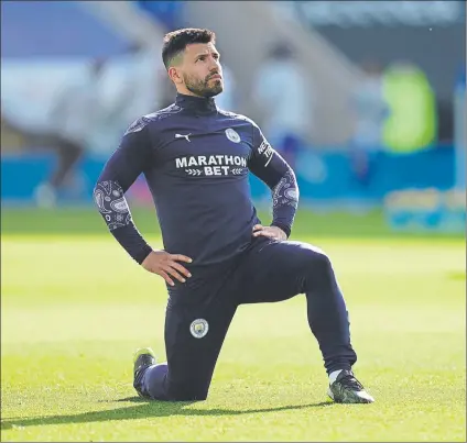  ?? FOTO: GETTY ?? El Kun Agüero está viviendo sus últimos meses como jugador del Manchester City y estaría encantado de fichar por el Barça