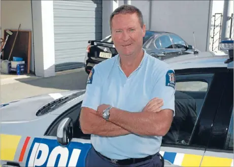  ??  ?? So long: Ian Browne says he will miss the interactio­n with kids most when he retires from the police force next month. ‘‘I have a lot of fun doing this job, there was no boredom with such different kids every day.’’