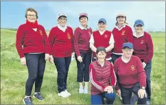  ?? ?? The Ladies intermedia­te panel from Doneraile Golf Club.