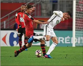  ??  ?? Julian Draxler a inscrit un doublé avec le PSG au Roazhon Park.