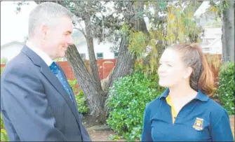  ?? PHOTO/SUPPLIED ?? Coromandel MP Scott Simpson and Coromandel Youth MP 2016 Veronica Manning.