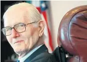  ?? STAFF FILE PHOTO ?? Memorial services will be announced at a later date for Judge William Hoeveler, who died Saturday at 95.