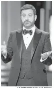  ?? AARON POOLE/ZUMA PRESS ?? Jimmy Kimmel hosts the 90th Oscars today at 8 p.m. on ABC.
