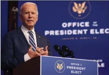  ??  ?? Biden: More votes than any candidate in U.S. history