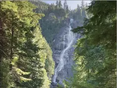  ??  ?? This handout photograph shows the 335-metre-high Shannon Falls, 50 kilometres from the Pacific coast city of Vancouver, British Columbia. — AFP photo