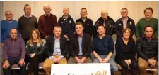  ??  ?? Incoming committe of the Cosite na nOg 2018 Front, l-r: Mike Hussey, Mags Evans, Tom Keane (outgoing chairman), Tim Murphy (Chairman KCB),Tommy Cronin, Siobhan O’Mahony and Gary Murphy. Back, l-r: Billy Broderick, Damian McCoy, Kieran Coffey, Ger Lynch, Ger Hussey, Ger Hanifin, Martin Sheehy and Tim Weir.