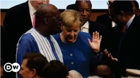  ??  ?? German Chancellor Merkel made an effort to persuade German businesses to invest in Africa