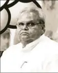  ?? MOHD ZAKIR/HT ?? Satya Pal Malik, the new governor of Jammu and Kashmir