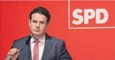  ?? FOTO: DPA ?? Der neue SPD-Generalsek­retär Hubertus Heil spricht vor dem Parteitag von einem „wirklichen Aufbruch“.