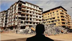  ?? | Reuters ?? COLLAPSED buildings in the aftermath of a deadly earthquake in Nurdagi, Türkiye.