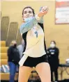  ?? MIKE MANTUCCA/DAILY SOUTHTOWN ?? Joliet Catholic’s Crystal Galaviz passes the ball against Providence during a Class 3A Hinsdale South Sectional semifinal on Monday.