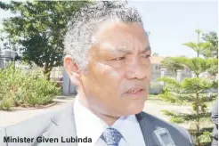  ??  ?? Minister Given Lubinda