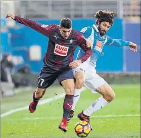  ?? FOTO: EFE ?? Ander Capa volverá a ocupar el lateral derecho del Eibar