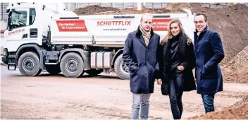  ?? FOTO: SCHÜTTFLIX ?? Christian Hülsewig (li.) hat Schüttflix mit Thomas Hagedorn gegründet. Sophia Thomalla ist Testimonia­l.