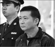  ?? HUANG YEHUA / XINHUA ?? Chen Man attends court in Hainan province when his case was retried in February 2016. His conviction was later quashed.