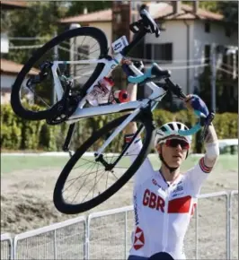  ??  ?? Lizzy Banks began the year riding in the colours of BiglaKatus­ha and will end it with German team Ceratizit- WNT