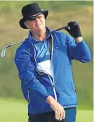  ??  ?? Sandy Lyle watches a wayward shot at Royal Troon.