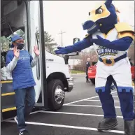  ?? Brian A. Pounds / Hearst Connecticu­t Media ?? Keyshawn, 14, of Manchester, arrives at Make-A-Wish headquarte­rs in Trumbull on Wednesday. Keyshawn received his wish of a shopping spree paid for by the University of New Haven student fundraisin­g program.