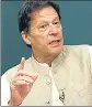  ?? REUTERS ?? Pakistan PM Imran Khan