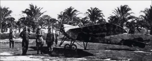  ?? DR/ COLL. PAOLO VARRIALE ?? Premier utilisateu­r au combat du Nieuport IV G, l’Italie en engagea trois en Libye dans sa guerre contre les Ottomans en 1911-1912.