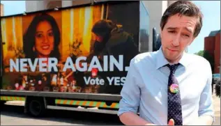  ??  ?? Simon Harris and the FG Government supported a Yes vote in the Repeal the Eighth vote.