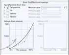  ??  ?? You can adjust the Pressure curve manually like this.