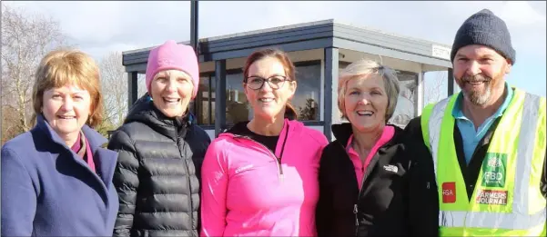  ??  ?? Cllr. Barbara Ann Murphy, Joan Kehoe-Ward, Colette Kehoe, Martina Kelly and P.J. Kehoe at the Clohamon Fun 5K walk/jog/run.