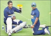  ?? PTI ?? Angelo Mathews (left) is returning from a calf injury.