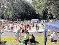  ??  ?? Penygraig paddling pool