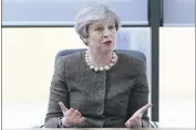  ?? (Photo MaxPPP/EPA) ?? La Première ministre britanniqu­e, Theresa May, a annoncé hier qu’elle déclencher­ait le processus de séparation d’avec l’Union européenne le  mars.