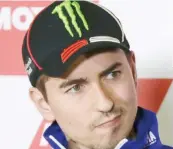  ??  ?? Jorge Lorenzo, campione del mondo in carica