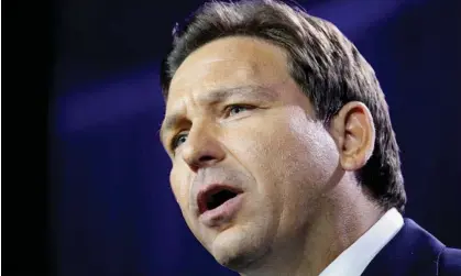  ?? Photograph: Marco Bello/Reuters ?? Florida’s controvers­ial rightwing governor, Ron DeSantis, sought reelection in 2022. Many expect him to face Donald Trump in 2024.