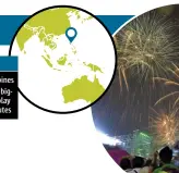  ??  ?? USA Where: The Philippine­s What: The world's biggest fireworks display How long: 61 minutes