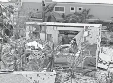  ?? JACK GRUBER, USA TODAY ?? A U.S. Customs and Border Protection Air and Marine Operations team surveyed the damage in Cudjoe Key.